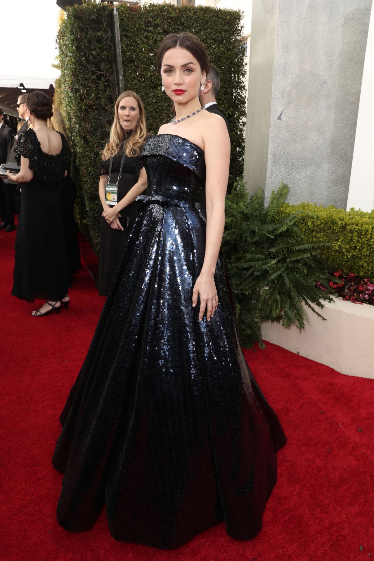 Ana De Armas at 77th Annual Golden Globe Awards Red Carpet in Beverly Hills02